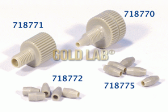 1/16 PEEK FINGERTIGHT 1-PART COMBINATION NUT + FERRULE