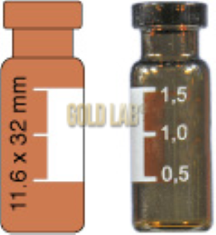 VIAL S/R N11-1 HP AMBAR E AREA ROT.ABERT.LARG.1,5ML C/100PC