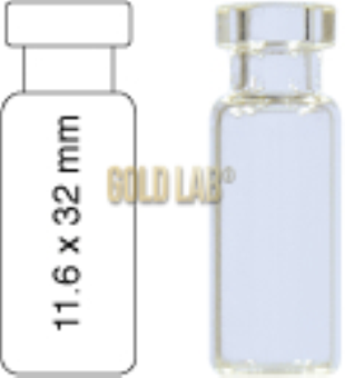 VIAL S/R N11-1 INCOLOR C/ANEL AREA ROT.ABERT.LARG.1,5ML 100