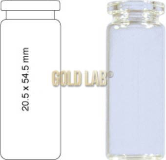 VIAL S/R N20-10 DIN INCOLOR 20,5X54,5MM 10ML C/100PC