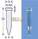 VIAL S/R N8-02 CONICO INCOLOR 5,5X31,5 0,2ML C/100PC