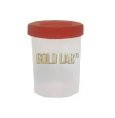 COLETOR UNIVERSAL GRAD. 70ML EST. TRANSPARENTE TAMPA VERMELHA C/ROSCA S/ PA CX C/ 500