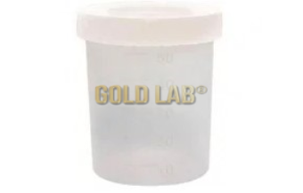 COLETOR UNIVERSAL GRAD. 70ML TRANSPARENTE TAMPA BRANCA C/ROSCA C/ PA CX EMBALADO INDIV.