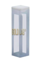 CUBETA QUARTZO 1,7ML 10MM + TAMPA PTFE + 2 FACES POLIDAS