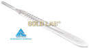CABO PARA BISTURI NR 4 INOX 14 CM PARA LAMINAS NR 18 A 36