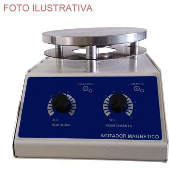 AGITADOR MAGNÉTICO ANALÓGICO COM AQUECIMENTO (PLATAFORMA DE 150MM REDONDO)