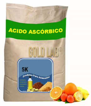 ÁCIDO ASCORBICO EM PO 5K MATERIA PRIMA PRODUTOS PARA ALIMENTOS VITAMINA C - IN VITRO