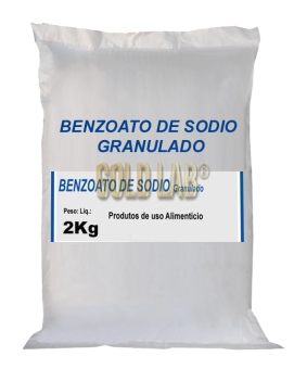 BENZOATO DE SODIO GRANULADO 2KG CONSERVANTE BACTERICIDA E FUNGICIDA - IN VITRO