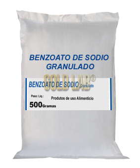 BENZOATO DE SODIO GRANULADO 500 GRAMAS CONSERVANTE BACTERICIDA E FUNGICIDA - IN VITRO