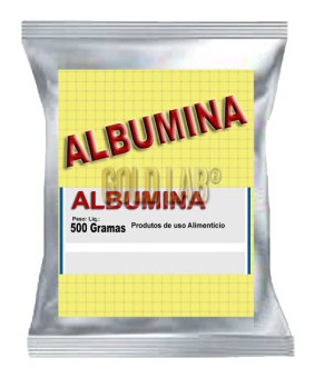 ALBUMINA 500 GRAMAS PURA (PROTEINA DA CLARA DO OVO) - IN VITRO