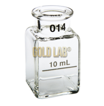 CUBETA VIDRO 25MM 10 ML COM TAMPA 2UN (PAR)