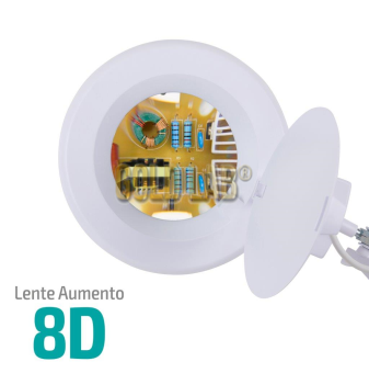 LUPA DE BANCADA LED BIVOLT 8D HL-500 BIV - 55X25X16