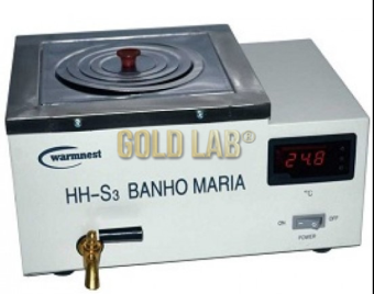 BANHO MARIA DIGITAL MICROPROC. 10 LTS TAMPA C/ 4 BOCAS E FUNDO FALSO 100C : 0,1C 220V