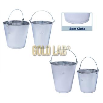 BALDE INOX OVAL C/ GRAD 15 L S/ CINTA