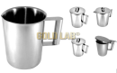 CANECA C/ TAMPA AÇO INOX 304 100ML