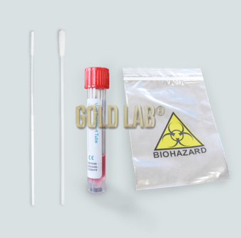 KIT MEIO DE TRANSPORTE VIRAL COM 2 SWABS NYLON