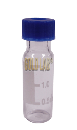 VIAL C/ TAMPA E SEPTO PRÉ CORTADO 9MM TRANSPARENTE GRADUADO 2ML CX 100UND