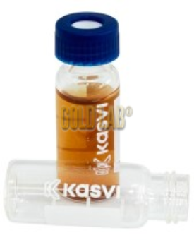 KIT VIAL PARA CROMATOGRAFIA 1,5ML TRANSPARENTE COM TAMPA P.C. 100UN/CX