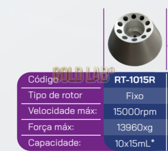 CENTRIFUGA DIGITAL REFRIGERADA MULTIRROTORES 16000 RPM COM 01 ROTOR ANGULO FIXO 10X15ML E 01 ROTOR ANGULO FIXO 6X50ML 220V