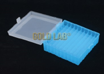 RACK/CAIXA POLIP. 100 TUBOS 2,0ML C/TAMPA DOBRADIÇA -196C+121C AUTOCLAVAVEL