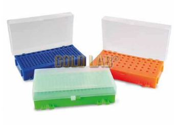 RACK DUPLA FACE PARA MICROTUBOS DE PCR DE 0,2 ML A 1,5 ML. CORES SORTIDAS