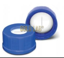 TAMPA BRANCA VIAL 9MM + SEPTO PTFE SILICONE VERMELHO PRE CORTADO C/100