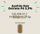 AÇAFRÃO RAIZ EXTRATO PÓ 3,5% 100G