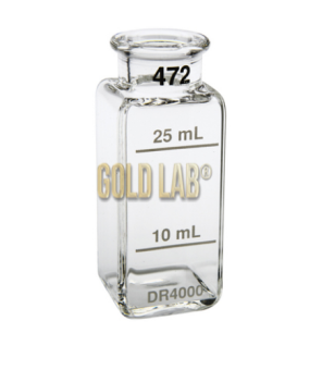 CUBETA VIDRO QUADRADA 25MM 25ML 8UN PAREADAS