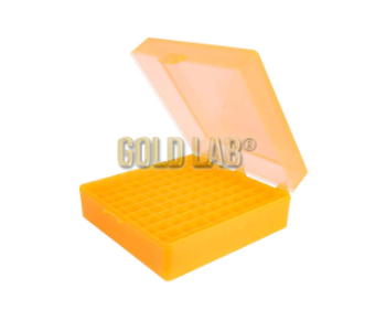 RACK PARA 100 TUBOS CRIOGÊNICOS/MICROTUBOS 1,5-2,0 ML LARANJA