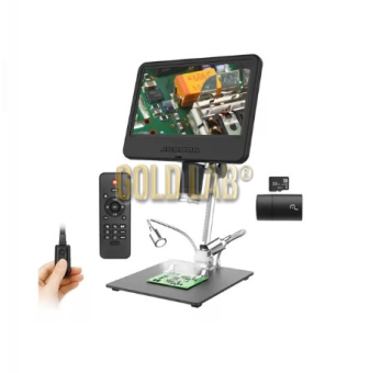 MICROSCÓPIO DIGITAL LCD - 10.1 POLEGADAS PRETO