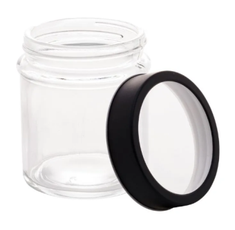 POTE DE VIDRO TAMPA DE ACRÍLICO 350ML