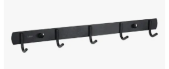 CABIDE SUPORTE DE PAREDE AÇO INOX P/ PENDURAR ROUPAS+TOALHAS