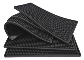 VITTAK TAPETE ESCORREDOR DE LOUÇA SILICONE 45X30 COR PRETO