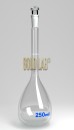 BALAO VOLUMETRICO 100ML C/ROLHA VIDRO CLASSE A