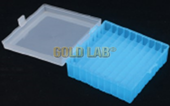 RACK/CAIXA POLIP. 81 TUBOS 1,5/2,0ML C/TAMPA ENCAIXE -196C+121C AUTOCLAVAVEL