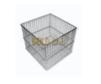 CESTO QUADRADO ARAME INOX 15X15X15CM